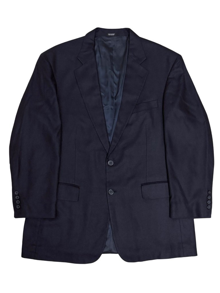 100% Silk Oscar De La Renta Blazer Sport Coat Vintage Luxury Business Mens 44r